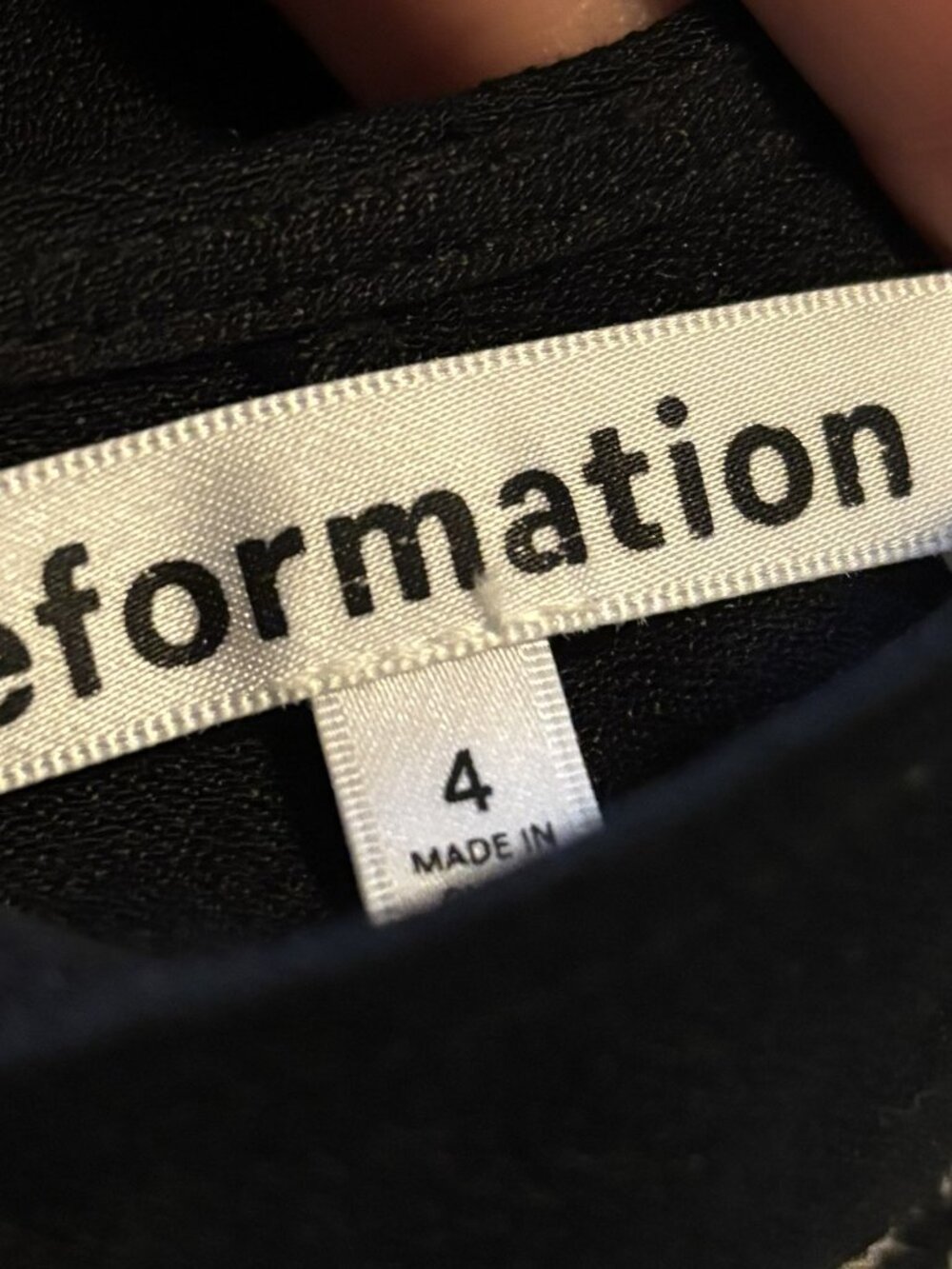 Reformation Zoe Skirt in Black Size 4 - Picture 5 of 5